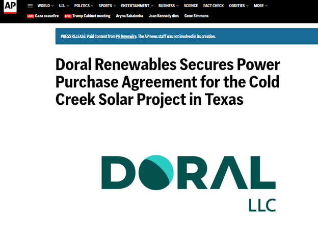 AP Cold Creek Solar